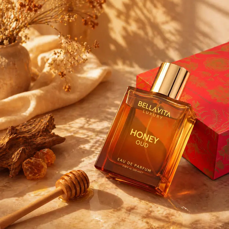 Bella Vita Luxury's Honey Oud | Eau de Parfum 100ml (3.4 fl oz) | Patchouli, Vanilla, Bergamot | Floral & Spicy | Made with Clean & Vegan Essentials Oils | Cruelty Free Fragrance Perfume