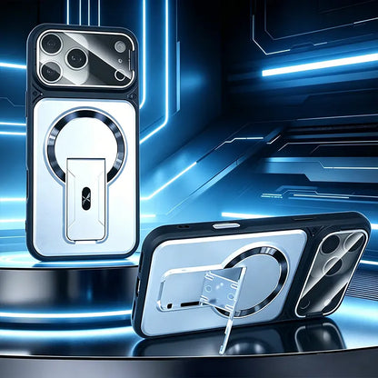 Multifunctional Lens Protection Case with Invisible Stand & Camera Protection for iPhone