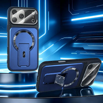 Multifunctional Lens Protection Case with Invisible Stand & Camera Protection for iPhone