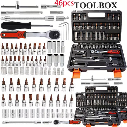 Professional Tool Kit 44/46/53/1000pcs • Multi-Functional Toolbox • Compact For Home & Automotive Repair • Great For DIYers & Experts • Ideal Gift For Men, Dads & Friends • Local Delivery
