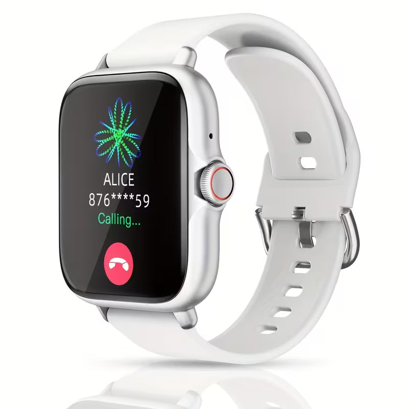 Smart Watch, 1.83" Full Touch Screen Display with Message, Answer Make Call Smartwatch, Sports Pedometer, Information Alerts, for Iphone/Android Phones, Smartbands Fitness Watch for Women/Men Friend Gift, Birthday Gift