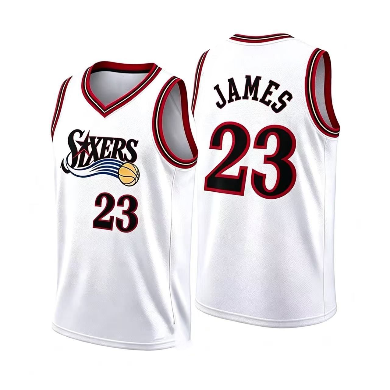 Unisex Basketball #23 James Philadelphia Team Swingman Jersey - Icon Edition - Royal