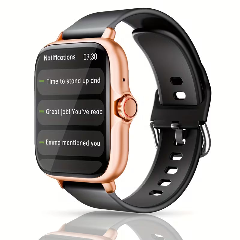 Smart Watch, 1.83" Full Touch Screen Display with Message, Answer Make Call Smartwatch, Sports Pedometer, Information Alerts, for Iphone/Android Phones, Smartbands Fitness Watch for Women/Men Friend Gift, Birthday Gift