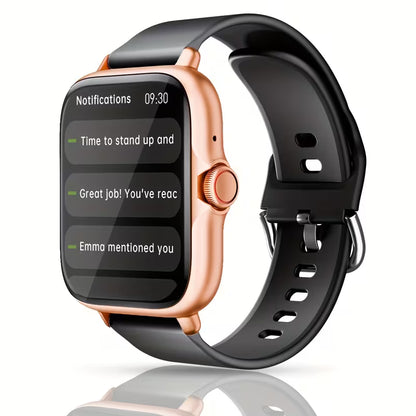 Smart Watch, 1.83" Full Touch Screen Display with Message, Answer Make Call Smartwatch, Sports Pedometer, Information Alerts, for Iphone/Android Phones, Smartbands Fitness Watch for Women/Men Friend Gift, Birthday Gift