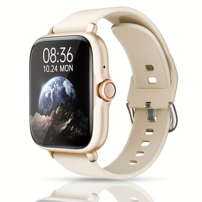 Smart Watch, 1.83" Full Touch Screen Display with Message, Answer Make Call Smartwatch, Sports Pedometer, Information Alerts, for Iphone/Android Phones, Smartbands Fitness Watch for Women/Men Friend Gift, Birthday Gift