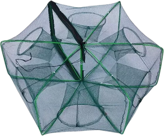 Auto-Foldable Strengthened Fishing Trap Net