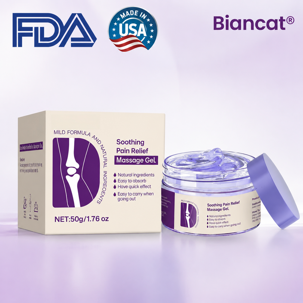 Analgesic Gel with Curcumin & Emu Oil