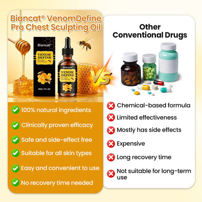 🔥🔥 MEN’S CHEST-CONTOUR UPGRADE💪 Biancat® VenomDefine Pro Chest Sculpting Oil 🐝 Daily Bee Venom Support for a Firmer-Looking, More Defined Chest
