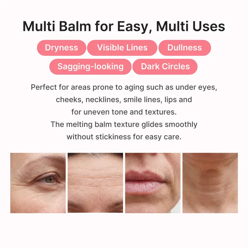 [NEW] PDRN Pink Collagen Volume Multi Balm | All In One Volufiline,  Anti-Aging Care | For Under-Eyes, Neck, Forehead, Smile Lines, Lip Care
