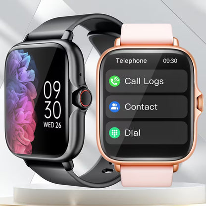 Smart Watch, 1.83" Full Touch Screen Display with Message, Answer Make Call Smartwatch, Sports Pedometer, Information Alerts, for Iphone/Android Phones, Smartbands Fitness Watch for Women/Men Friend Gift, Birthday Gift