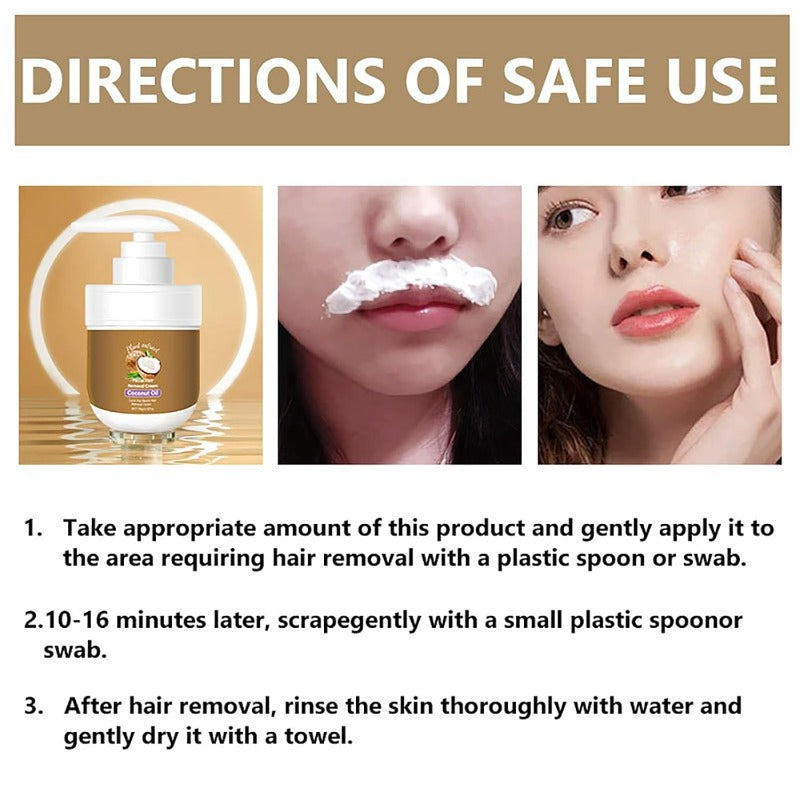Coconut Oil Facial & Body Hair Removal Cream – Gen