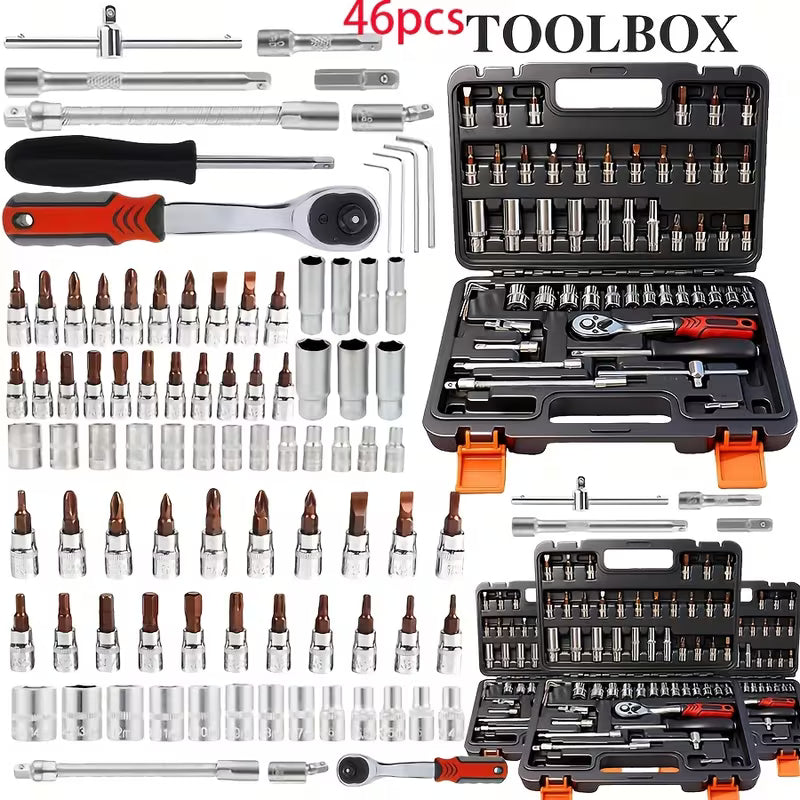 Professional Tool Kit 44/46/53/1000pcs • Multi-Functional Toolbox • Compact For Home & Automotive Repair • Great For DIYers & Experts • Ideal Gift For Men, Dads & Friends • Local Delivery