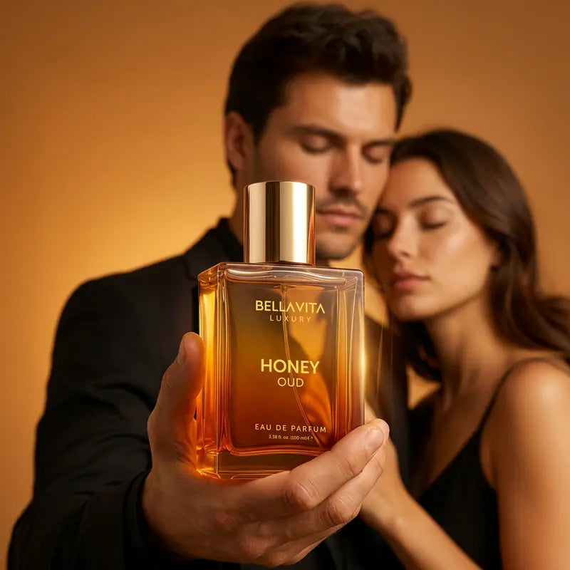 Bella Vita Luxury's Honey Oud | Eau de Parfum 100ml (3.4 fl oz) | Patchouli, Vanilla, Bergamot | Floral & Spicy | Made with Clean & Vegan Essentials Oils | Cruelty Free Fragrance Perfume