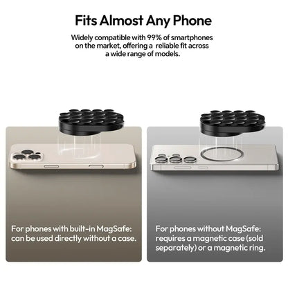 Ulanzi MA39 MagLock Suction Cup Phone Mount Desktop Stand for iPhone 17 16 15 14 with Suction Bottom for Wall Glass