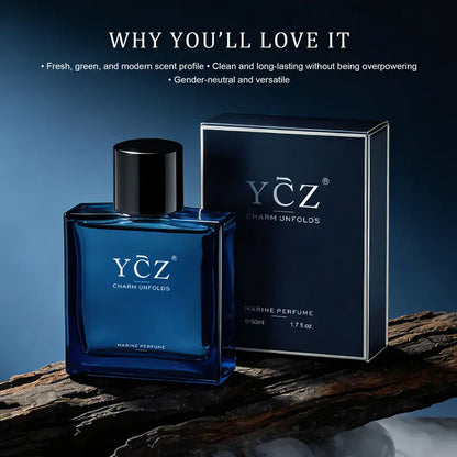 [YCZ] Midnight Marine Eau de Parfum 1.7oz | Aromatic Marine Fragrance for Men, Magnetic & Sensual, Long-Lasting for Dates and Everyday Wear, Inspired by the Effortless Attraction That Naturally Draws People Closer