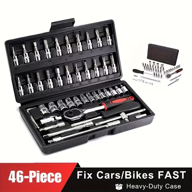 Professional Tool Kit 44/46/53/1000pcs • Multi-Functional Toolbox • Compact For Home & Automotive Repair • Great For DIYers & Experts • Ideal Gift For Men, Dads & Friends • Local Delivery