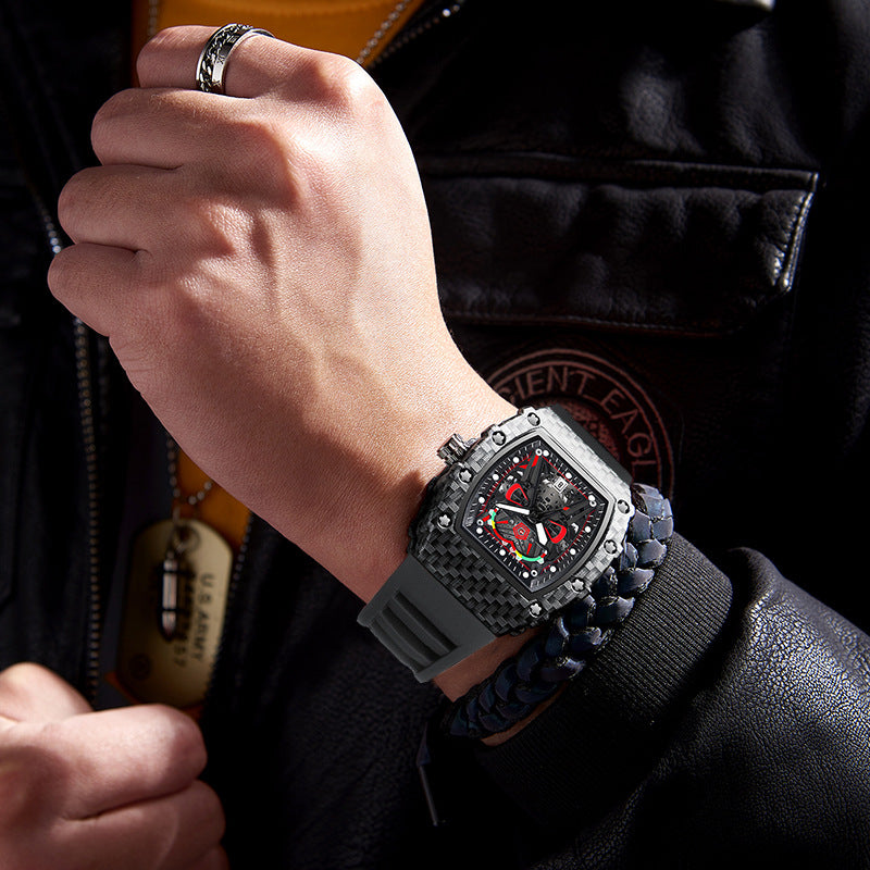 Men’s Luminous Quartz Watch | Fashionable Personalized Design Wristwatch