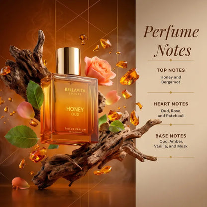 Bella Vita Luxury's Honey Oud | Eau de Parfum 100ml (3.4 fl oz) | Patchouli, Vanilla, Bergamot | Floral & Spicy | Made with Clean & Vegan Essentials Oils | Cruelty Free Fragrance Perfume