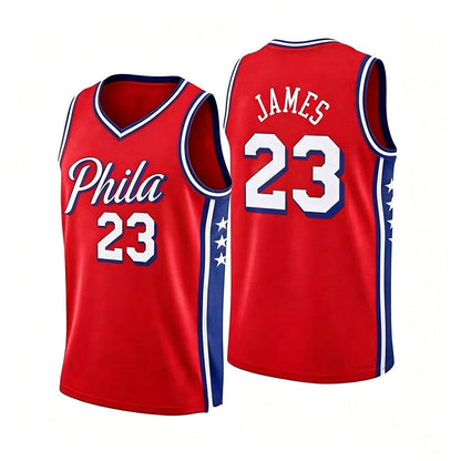 Unisex Basketball #23 James Philadelphia Team Swingman Jersey - Icon Edition - Royal