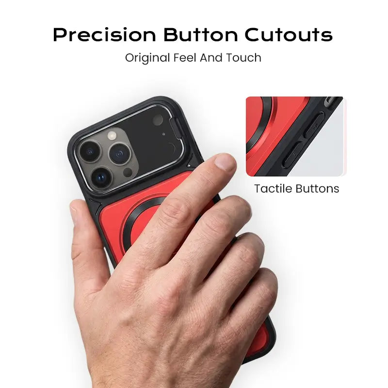 Multifunctional Lens Protection Case with Invisible Stand & Camera Protection for iPhone