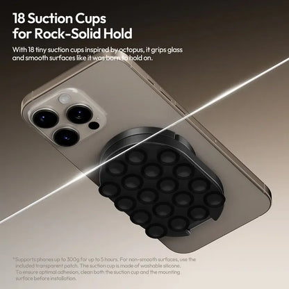 Ulanzi MA39 MagLock Suction Cup Phone Mount Desktop Stand for iPhone 17 16 15 14 with Suction Bottom for Wall Glass