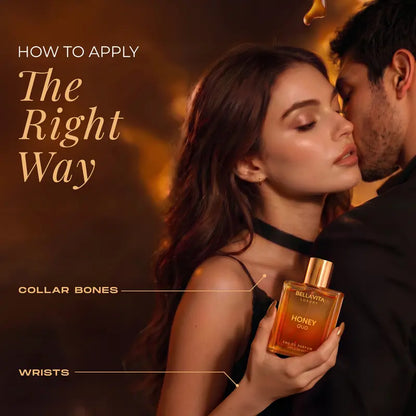 Bella Vita Luxury's Honey Oud | Eau de Parfum 100ml (3.4 fl oz) | Patchouli, Vanilla, Bergamot | Floral & Spicy | Made with Clean & Vegan Essentials Oils | Cruelty Free Fragrance Perfume