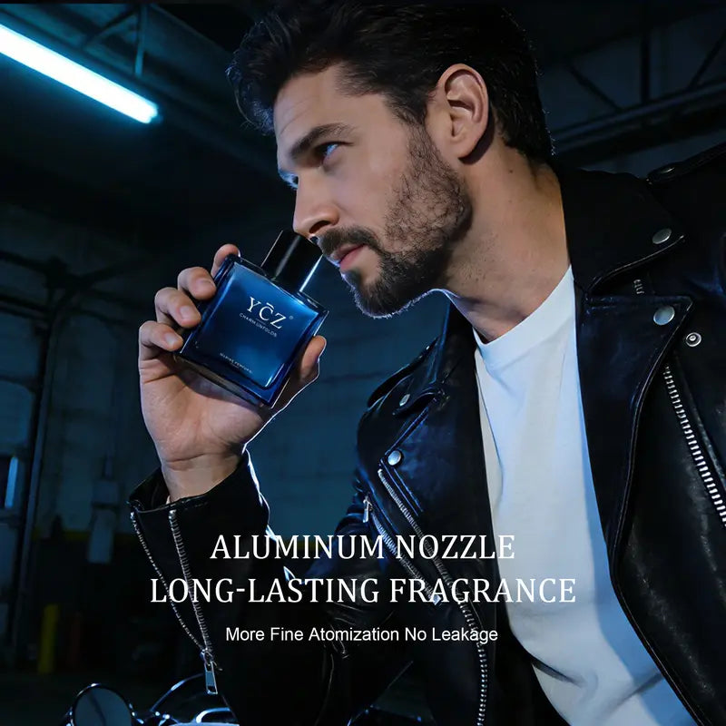 [YCZ] Midnight Marine Eau de Parfum 1.7oz | Aromatic Marine Fragrance for Men, Magnetic & Sensual, Long-Lasting for Dates and Everyday Wear, Inspired by the Effortless Attraction That Naturally Draws People Closer
