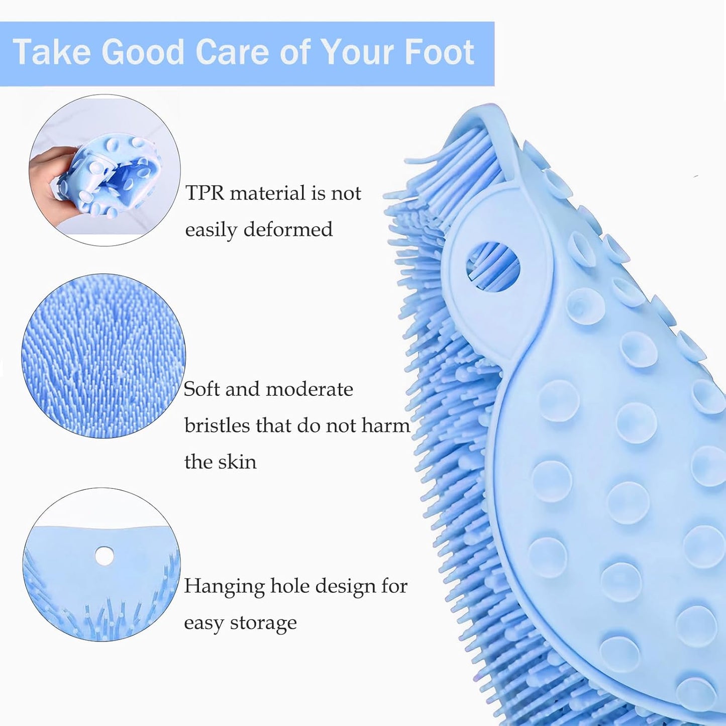 CleanFootFlex Hands-Free Silicone Foot Clean Mat