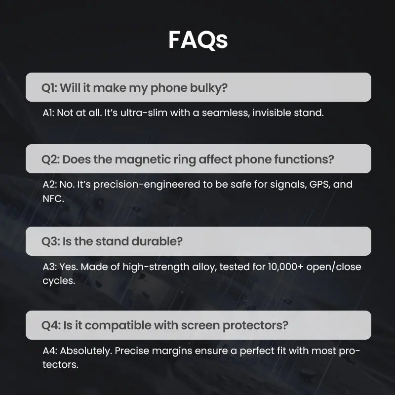 Multifunctional Lens Protection Case with Invisible Stand & Camera Protection for iPhone
