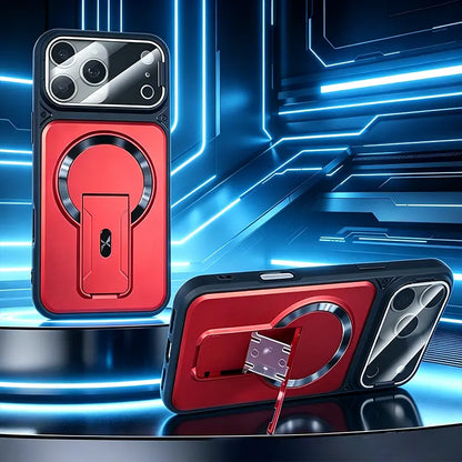 Multifunctional Lens Protection Case with Invisible Stand & Camera Protection for iPhone