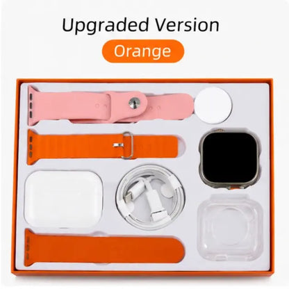 X90 Wearable Device Kit with Bluetooth Earbuds, Magnetic Charger, Type-C Cable & Protective Case