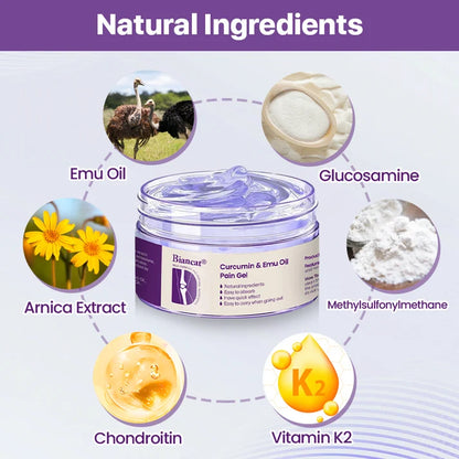 Analgesic Gel with Curcumin & Emu Oil