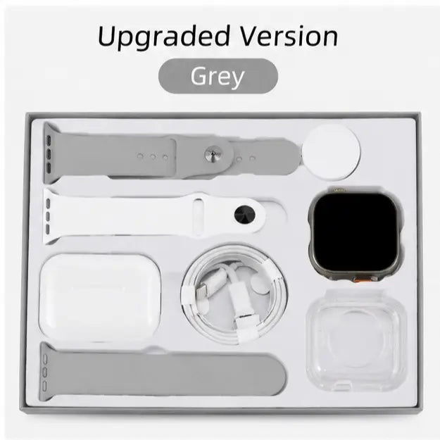X90 Wearable Device Kit with Bluetooth Earbuds, Magnetic Charger, Type-C Cable & Protective Case