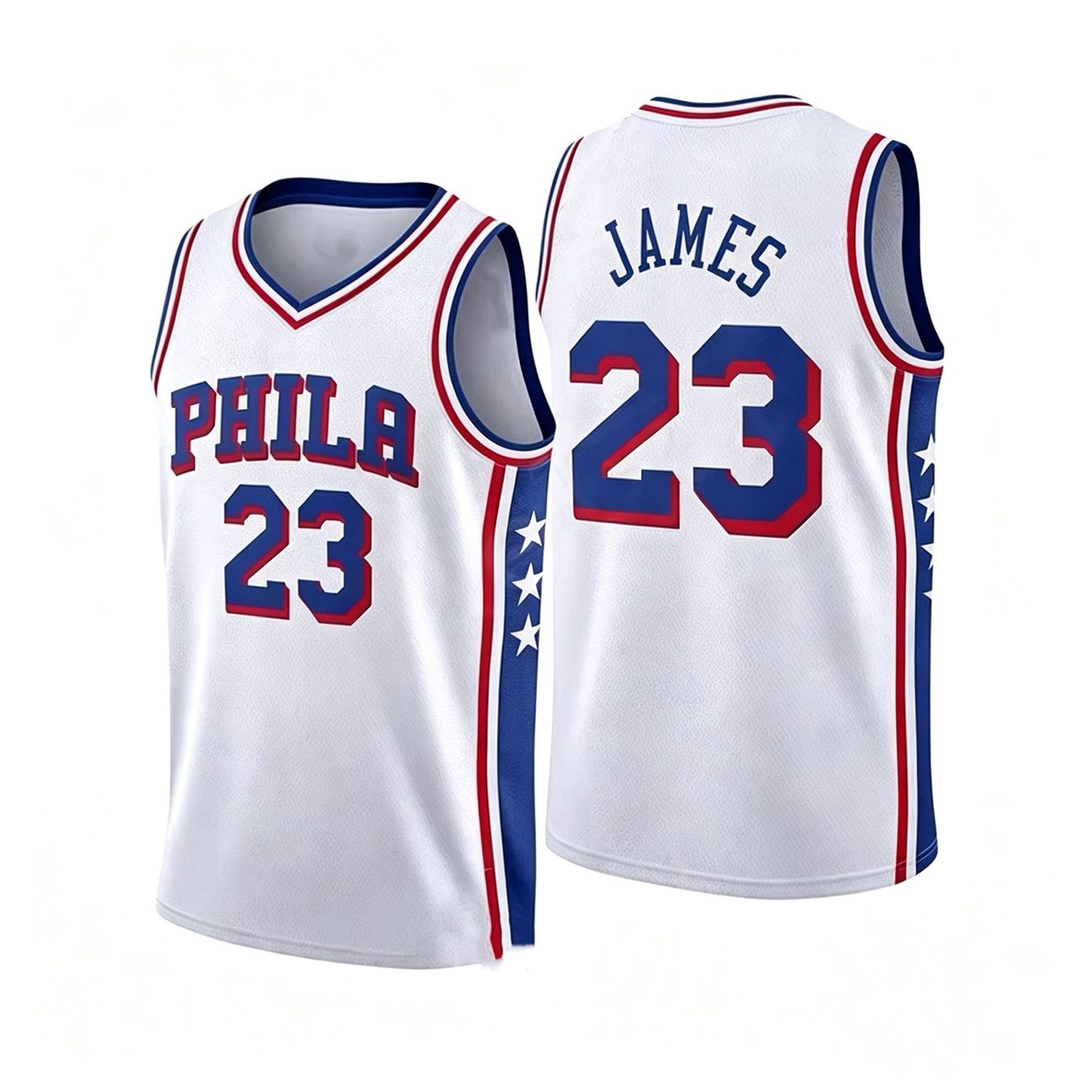 Unisex Basketball #23 James Philadelphia Team Swingman Jersey - Icon Edition - Royal