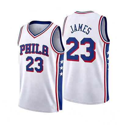 Unisex Basketball #23 James Philadelphia Team Swingman Jersey - Icon Edition - Royal