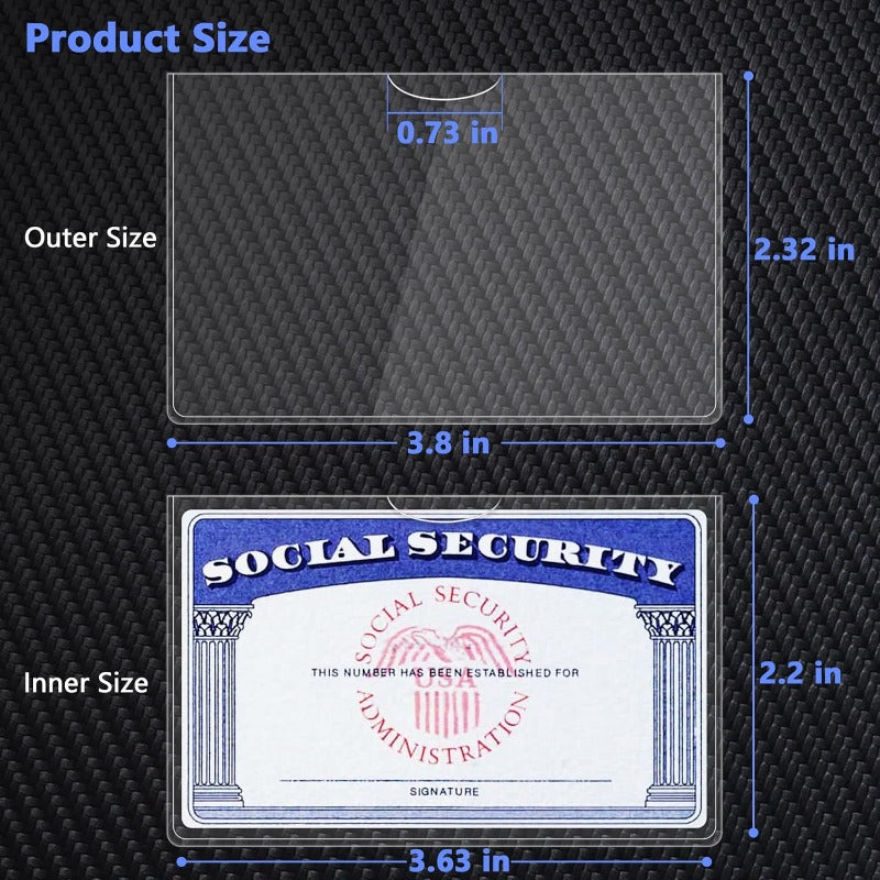 Clear PVC Card Sleeves