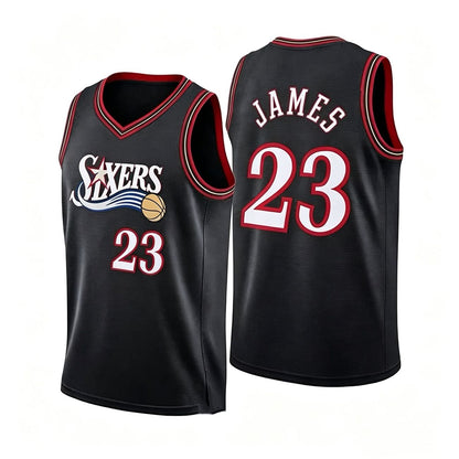 Unisex Basketball #23 James Philadelphia Team Swingman Jersey - Icon Edition - Royal